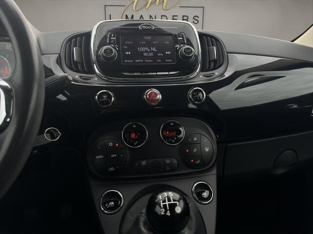 Fiat 500C 1.2 Lounge 2017 ZWART | Cabrio | Apple CarPlay | Benzine | PDC