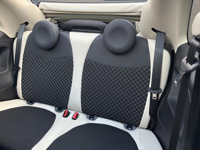 Fiat 500C 1.0 Hybrid Dolcevita 2022 ZWART | Cabriolet | Leder | Airco