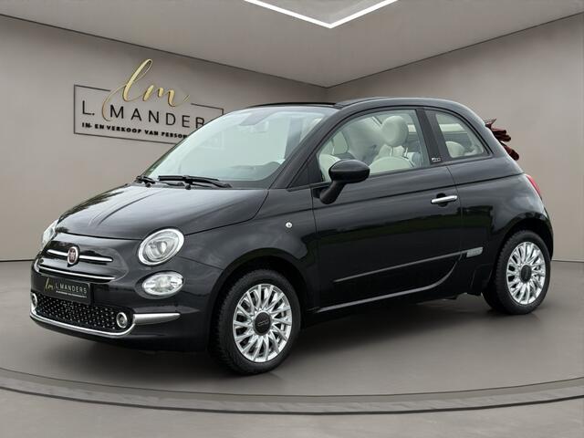Fiat 500C 1.2 Lounge 2020 ZWART | Cabriolet | Apple CarPlay