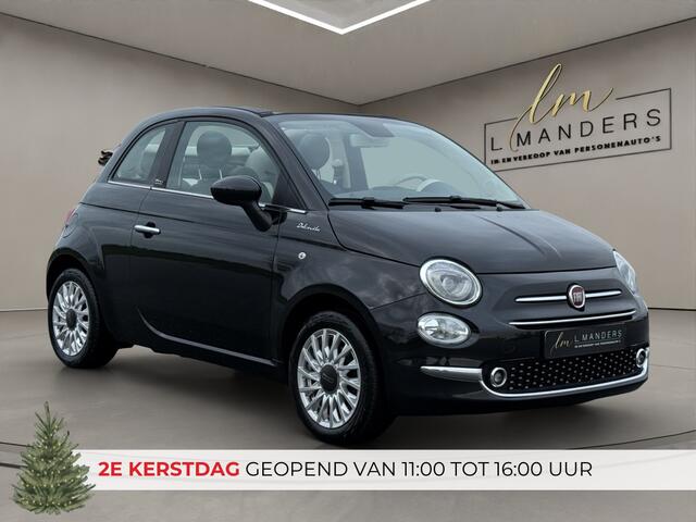 Fiat 500C 1.0 Hybrid Dolcevita 2021 ZWART | Cabrio | Apple CarPlay