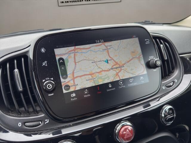 Fiat 500C 1.2 Mirror 2019 ZWART | Cabriolet | Climate Control | Apple CarP