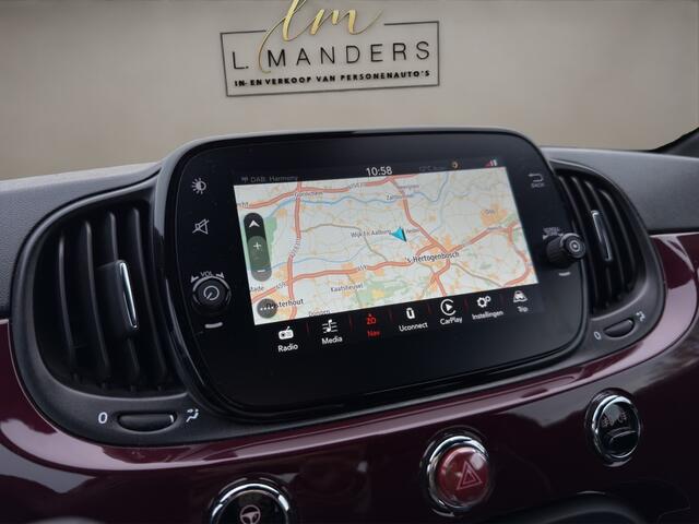 Fiat 500C 1.2 Sport 2019 BORDEAUX | Cabriolet | Apple CarPlay