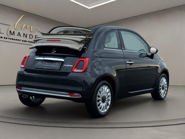 Fiat 500C 1.0 Hybrid Dolcevita 2021 ZWART | Cabrio | Apple CarPlay