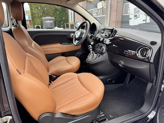 Fiat 500C 0.9 TwinAir Turbo Popstar | NAP | Vol Leer! | Cruise | Rijklaar + Nieuwe apk