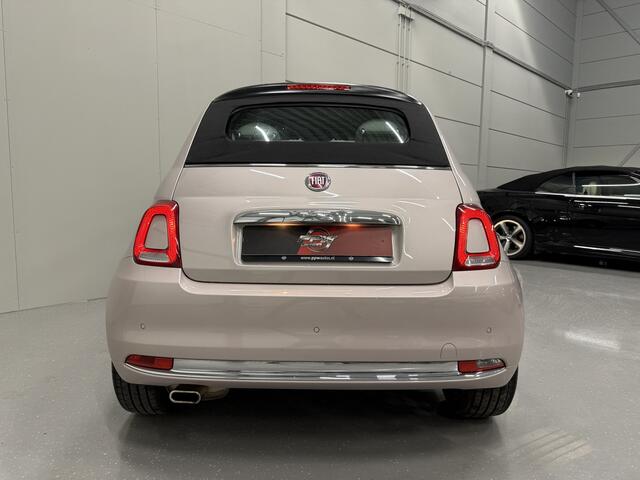 Fiat 500C 1.2 Star POWDER-PINK/NAVI-GROOT/CARPLAY/VIRTUAL/LEER-STOF SPORTSTOELEN/LED/CRUISE/ECC/16"LMV/PDC/BOUWJAAR 03-2020/UNIEKE AUTO/VOLLEDIG HISTORIE/NET GROTE OH BEURT GEHAD,INCL. DISTR. RIEM