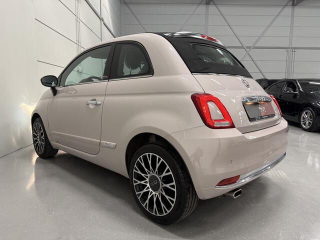 Fiat 500C 1.2 Star POWDER-PINK/NAVI-GROOT/CARPLAY/VIRTUAL/LEER-STOF SPORTSTOELEN/LED/CRUISE/ECC/16"LMV/PDC/BOUWJAAR 03-2020/UNIEKE AUTO/VOLLEDIG HISTORIE/NET GROTE OH BEURT GEHAD,INCL. DISTR. RIEM