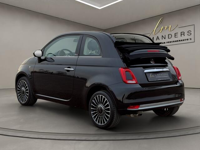 Fiat 500C 1.2 Lounge 2019 ZWART | Automaat | Cabriolet | Navigatie