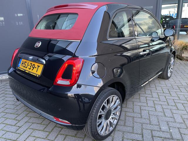 Fiat 500C 1.2 Lounge Airco - Apple carplay - Cruise control - Parkeersensor achter - Navigatiesysteem - Radio - Bluetooth - Licht metalen velgen 16 inch - Start/stop systeem - Elektrische ramen voor - Led dagverl