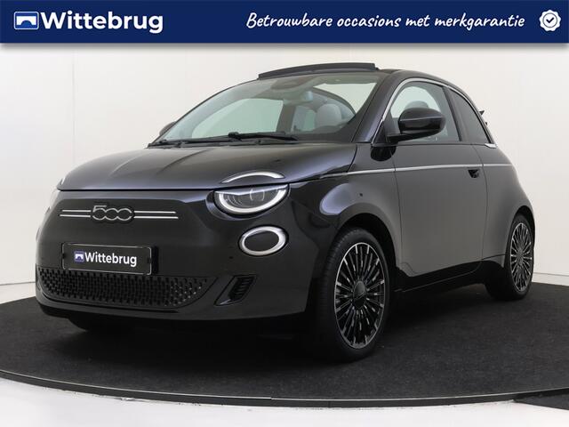 Fiat 500C La Prima 42 kWh FULL OPTIONS !!! Leder + stoelverwarming + JBL geluidsinstallatie