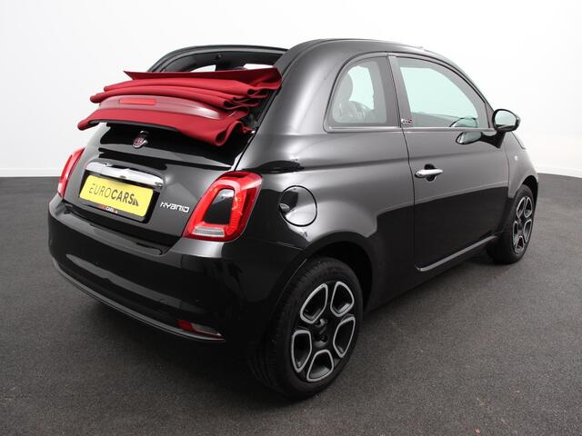 Fiat 500C 1.0 Hybrid Club Cabrio Airco LED Parkeersensoren achter Cruise control Radio Apple Carplay/ Android Auto