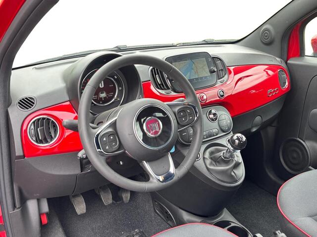Fiat 500C Cabrio RED 1.0 Hybrid 70pk | NAVI | CLIMA | DAB+ | 16" LM-VELGEN | APPLE CARPLAY / ANDROID AUTO |