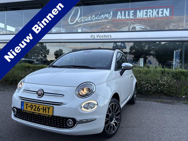 Fiat 500C 1.0 Hybrid Dolcevita Cabrio Airco - Open dak - Navigatiesysteem - parkeersensoren achter - Cruise control - Licht metalen velgen 16 inch - Led verlichting - Bluetooth - Extra getint glas achter - Stuur multifunctioneel Start/stop systeem - Elektrische vou