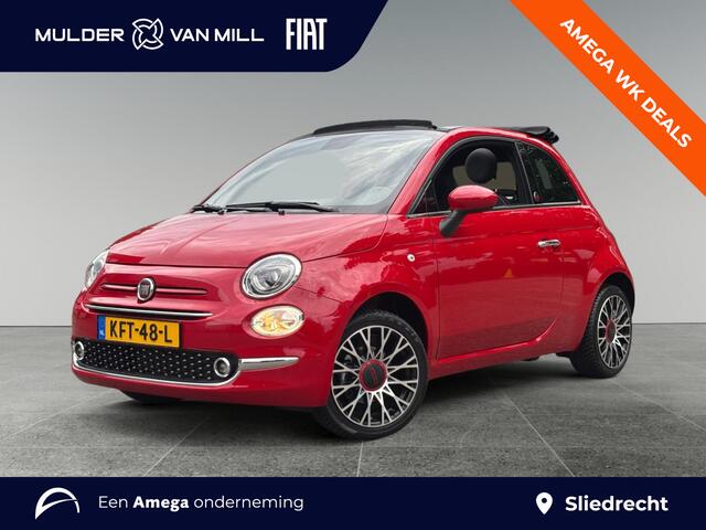 Fiat 500C Cabrio RED 1.0 Hybrid 70pk | CLIMA | NAVI | PARKEERHULP | CRUISE CONTROL | 16" LM-VELGEN | APPLE CARPLAY / ANDROID AUTO | DAB+ |