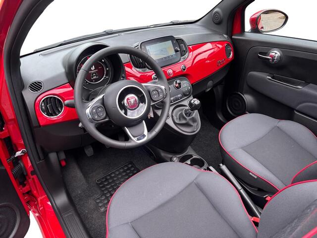 Fiat 500C Cabrio RED 1.0 Hybrid 70pk | CLIMA | NAVI | PARKEERHULP | CRUISE CONTROL | 16" LM-VELGEN | APPLE CARPLAY / ANDROID AUTO | DAB+ |