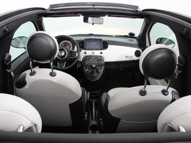 Fiat 500C 1.0 Hybrid Dolcevita Half lederen bekleding Climate control Cruise control Parkeersensoren achter Lichtmetalen velgen Apple Carplay/ Android Auto