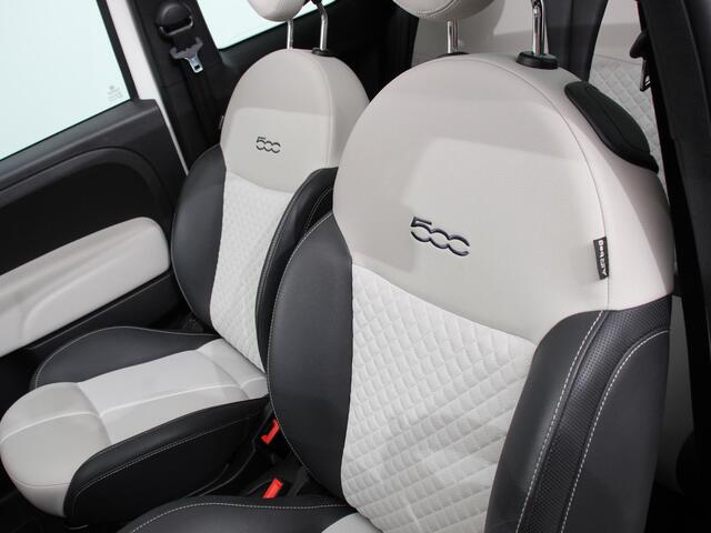Fiat 500C 1.0 Hybrid Dolcevita Half lederen bekleding Climate control Cruise control Parkeersensoren achter Lichtmetalen velgen Apple Carplay/ Android Auto
