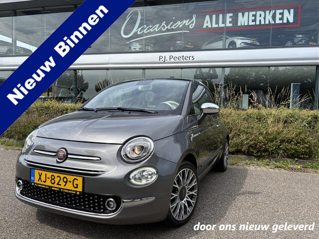 Fiat 500C 0.9 TwinAir Turbo Lounge Automaat Glazen panoramadak - Airco - Navigatie - Parkeersensor achter - Licht metalen velgen 15 inch - Cruise control - Mistlampen - Elektrische ramen - Stuur multifunctioneel - Bluetooth - Centrale vergrendeling met afstandsbedi