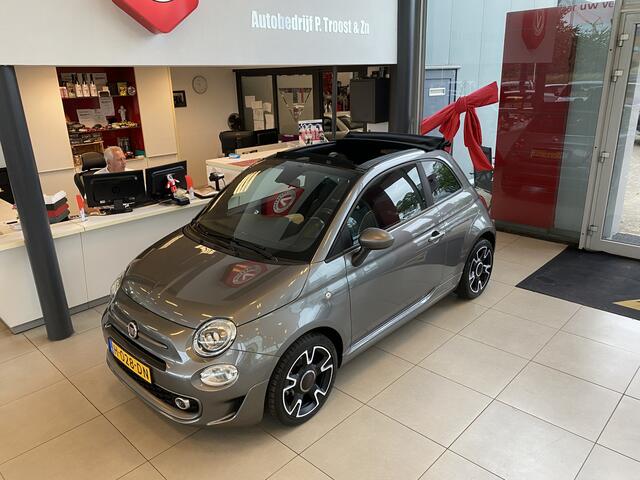 Fiat 500C 0.9 TwinAir Turbo Sport,Cabriolet,NL Auto,Elektrisch Bedienbare Kap,Leder,Navigatie,DAB,Climate&Cruisecontrol,Spraakbediening,Achteruitrijsensoren,Side-Skirts,16 Inch Lmv