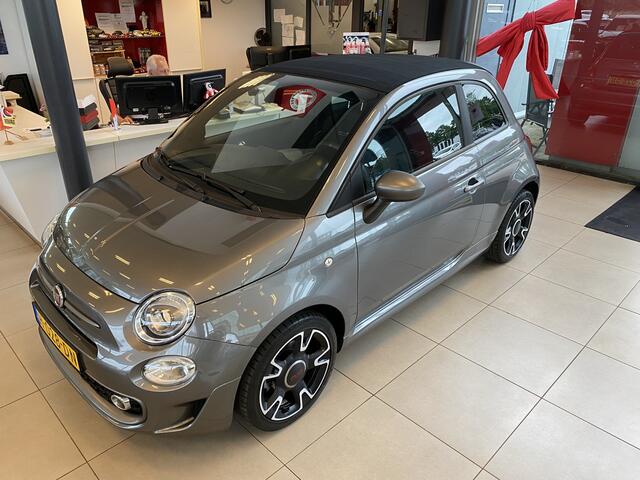 Fiat 500C 0.9 TwinAir Turbo Sport,Cabriolet,NL Auto,Elektrisch Bedienbare Kap,Leder,Navigatie,DAB,Climate&Cruisecontrol,Spraakbediening,Achteruitrijsensoren,Side-Skirts,16 Inch Lmv