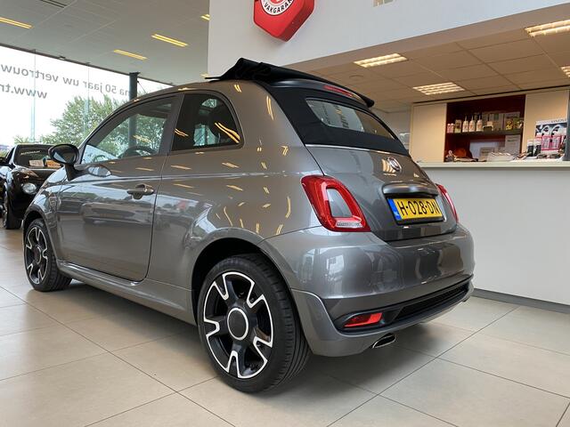 Fiat 500C 0.9 TwinAir Turbo Sport,Cabriolet,NL Auto,Elektrisch Bedienbare Kap,Leder,Navigatie,DAB,Climate&Cruisecontrol,Spraakbediening,Achteruitrijsensoren,Side-Skirts,16 Inch Lmv