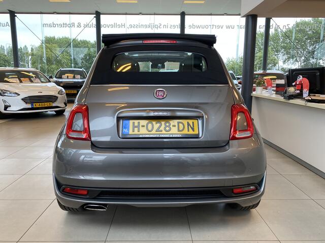 Fiat 500C 0.9 TwinAir Turbo Sport,Cabriolet,NL Auto,Elektrisch Bedienbare Kap,Leder,Navigatie,DAB,Climate&Cruisecontrol,Spraakbediening,Achteruitrijsensoren,Side-Skirts,16 Inch Lmv