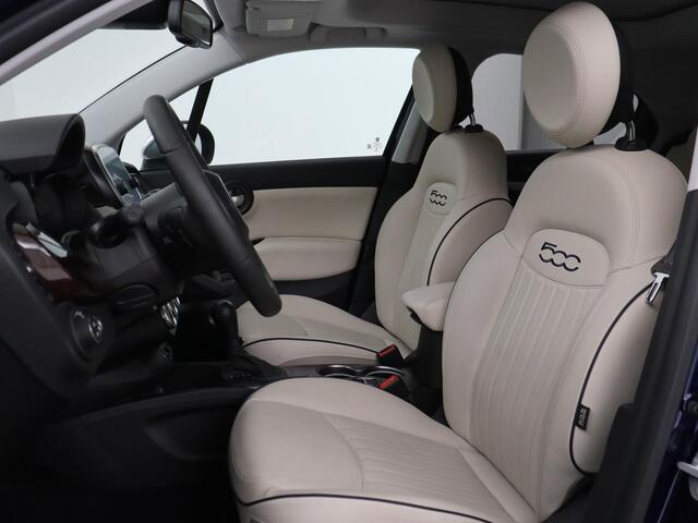 Fiat 500X 1.3 FireFly Turbo 150 Connect Yacht Club Capri | Carplay | Open-schuifkanteldak | LED | LEER | Automaat | Camera | Navigatie | DAB | LM |Climate control | Cruise control