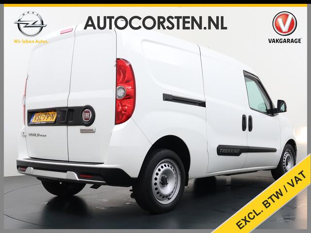 Fiat DOBLO Cargo Trekking 1.6JTD 105PK L2H1 3-Peroons Airco Navi* Apple Carplay Android Auto Bluetooth S Trekking Euro 6 Betonplex Vloer Wandbetimmering Schuifdeur Origineel Nederlandse Auto 984kg laadvermogen! 1300kg trekvermogen!