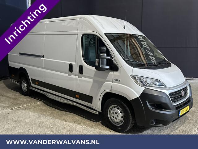 Fiat DUCATO 3.0 NP 136pk L4H2 Post NL inrichting Euro6 Airco | Camera | Sidebars | 270 graden achterdeuren, schappen, doorloopdeur