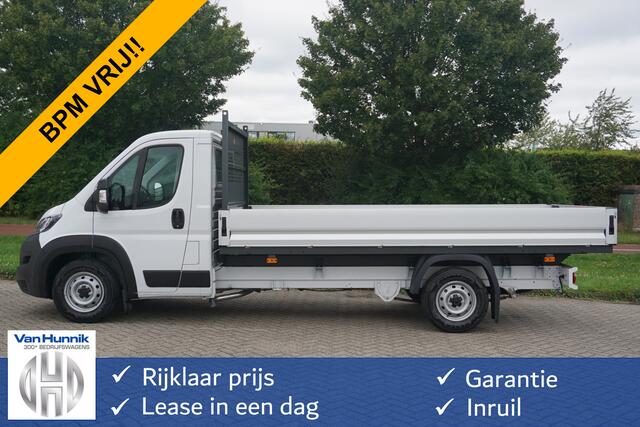 Fiat DUCATO MAXI 35 180PK AUT Series 10 Open laadbak BPM VRIJ 10" Navi, Climate, LED!! NR. V01*