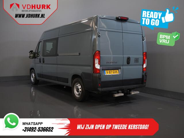 Fiat DUCATO 2.2 MJ 180 pk Aut. L3H2 DC Dubbel Cabine BPM VRIJ! 6 Pers./ 2x Schuifdeur/ Climate/ 2.5t Trekverm./ Cruise/ Camera/ Trekhaak