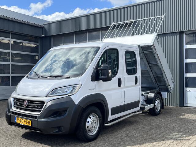 Fiat DUCATO 35H 2.3 MultiJet L2H1 DC Airco Trekhaak 3000kg trekgewicht Stuurwielbediening Gereedschapskist Telefoonverbinding open laadbak Pick-up 7-Persoons p-up Bakwagen Euro 6