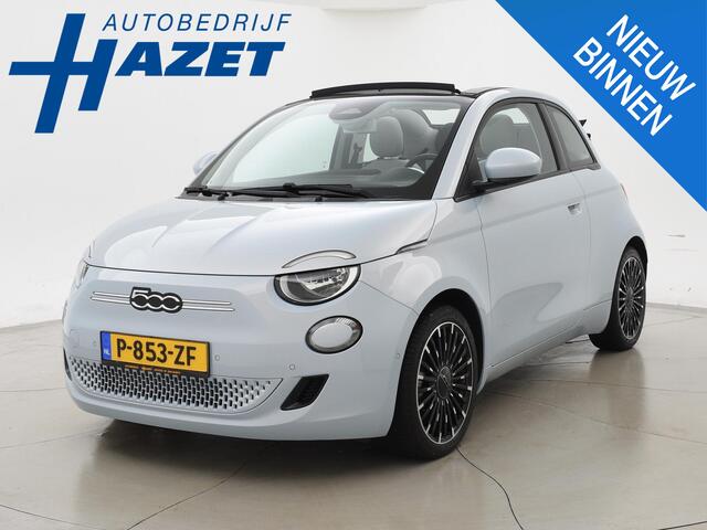 Fiat E-500 La Prima 42 kWh *CELESTIAL BLUE* + STOELVERW. | CAMERA | 17 INCH | APPLE CARPLAY