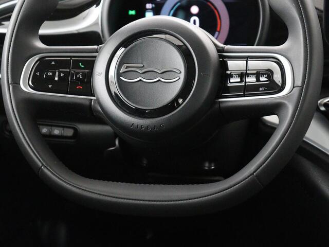 Fiat E-500 Icon 42 kWh | 3 Fase | Stoelverwarming | Camera | Carplay | Navigatie | Full LED | Climate control | Cruise control | Bluetooth
