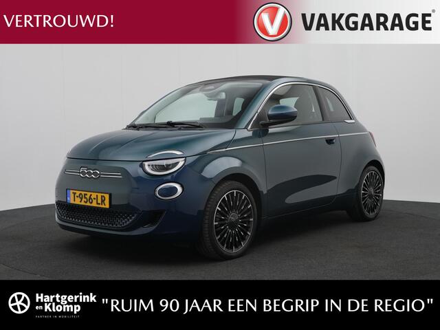 Fiat E-500 C La Prima automaat 42 kWh | Cruise Control | CarPlay | Navigatie | Parkeersensoren | Achteruitrijcamera | Stoelverwarming | LED verlichting - 16% bijtelling tot 12-2027
