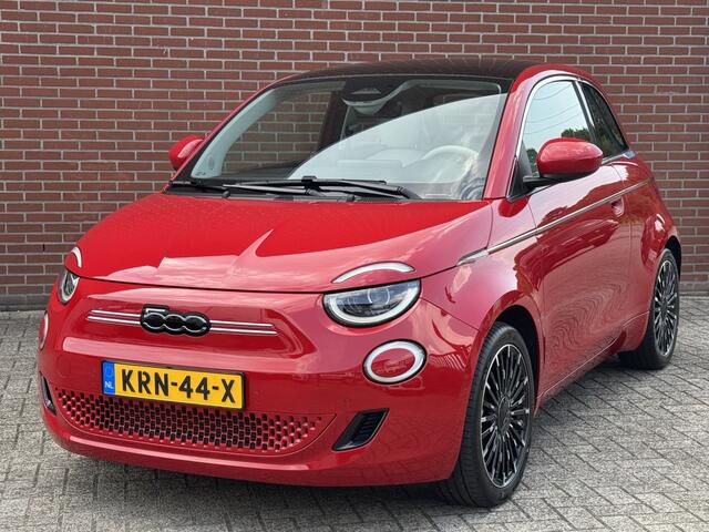 Fiat E-500 La Prima 42 kWh SOH 95% NAV PANO JBL ADAPT-CRUISE STOELVW CARPLAY LED