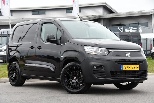 Fiat E-Doblo 136 L1 50 kWh Black Edition Cruise, Sensoren, Clima, Carplay, 136PK, Uniek!