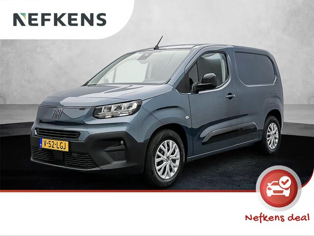 Fiat E-Doblo EV L1 50 kWh 136PK | Navigatie | Rondomzicht Camera | Parkeersensoren Achter | Lederen Stuurwiel Verwarmd | Airco | Cruise Control | DAB Ontvanger | Zijschuifdeur Rechts | Adaptieve Cruise Control | Centrale Deurvergrendeling met Afstandsbediening |