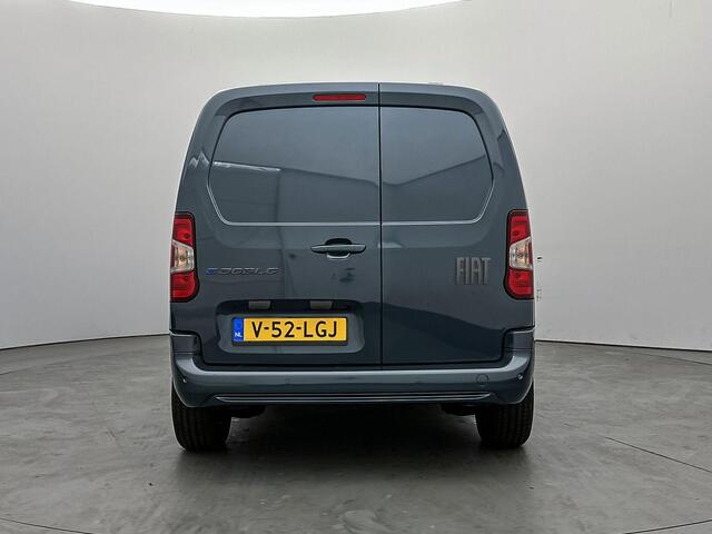 Fiat E-Doblo EV L1 50 kWh 136PK | Navigatie | Rondomzicht Camera | Parkeersensoren Achter | Lederen Stuurwiel Verwarmd | Airco | Cruise Control | DAB Ontvanger | Zijschuifdeur Rechts | Adaptieve Cruise Control | Centrale Deurvergrendeling met Afstandsbediening |