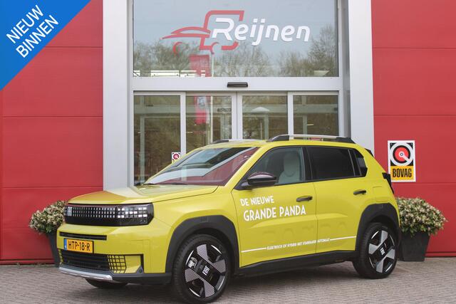 Fiat PANDA Grande LA PRIMA 113PK 11 kW 44 kWh | WINTERPACK: STOEL/STUUR/VOORRUIT VERWARMING | DRAADLOZE APPLE CARPLAY/ANDROID AUTO | NAVIGATIE | ACHTERUITRIJCAMERA | PARKEERSENSOREN VOOR + ACHTER | DRAADLOZE TELEFOONLADER | LED KOPLAMPEN | CLIMATE CONTROL | 3-FASE |