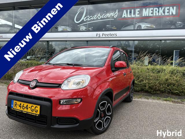 Fiat PANDA 1.0 Hybrid sport Airco - Dakrails - Radio - Bluetooth - Centrale deurvergrendeling met afstandsbediening - Elektrische ramen - Start/stop systeem - Stuur multifunctioneel