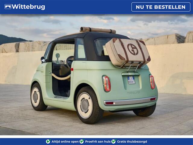 Fiat Topolino Dolcevita 100% ELEKTRISCH - VANAF 16 JAAR - CABRIO
