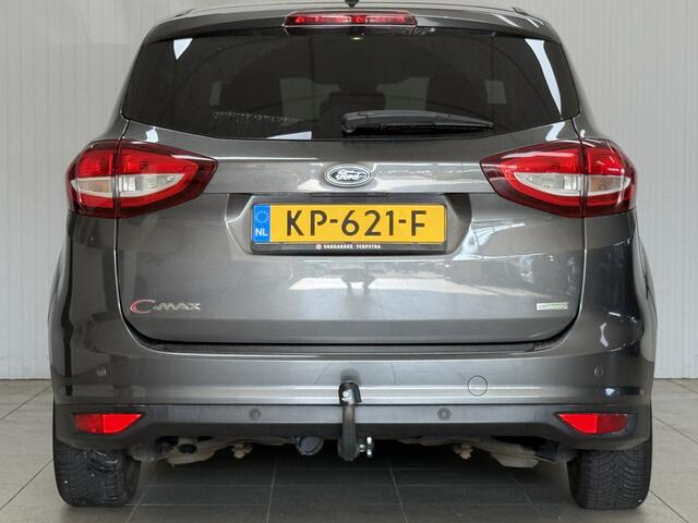 Ford C-MAX 1.0 Titanium /Stoel + Stuurverw.! /Trekhaak /Voorruitverw! /Navi /Climat /Cruise /Elek. pakket /Bluetooth /Armsteun /Isofix /LED Dagrijverl. /16"LMV /Extra getint glas /PDC.