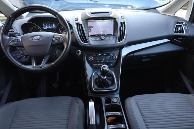 Ford C-MAX 1.5 Titanium TREKHAAK-ELEC. RUIT/STOELVERW NAVI 1e-EIGENAAR+DEALER-OND. AUTOPARK CRUISE 2xPDC CLIMA NAP 17"LMV