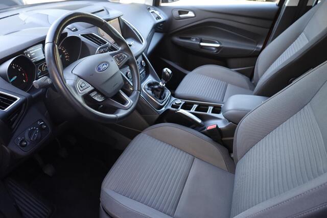 Ford C-MAX 1.5 Titanium TREKHAAK-ELEC. RUIT/STOELVERW NAVI 1e-EIGENAAR+DEALER-OND. AUTOPARK CRUISE 2xPDC CLIMA NAP 17"LMV