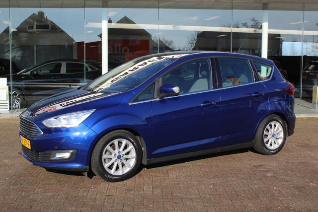 Ford C-MAX 1.0 Titanium , 125pk , Hoge Zit Climate control , Panoramadak , Navigatie , Cruise control , Trekhaak Dealer onderhouden , Bluetooth , Parkeersensoren V+A