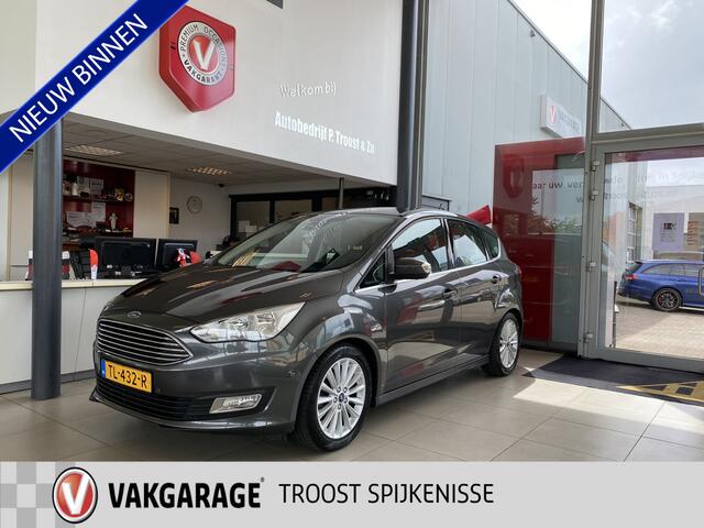 Ford C-MAX 1.0 Titanium,Nieuwstaat,Unieke Kilometerstand,100% Onderhouden,Navigatie,Achteruitrijcamera,Spraakbediening,Keyless,Trekhaak,Climate&Cruisecontrol,V&A Sensoren,17 Inch Lmv