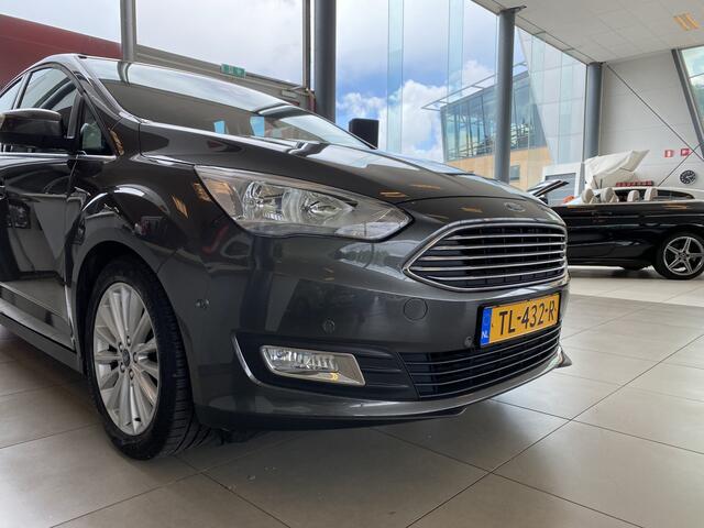 Ford C-MAX 1.0 Titanium,Nieuwstaat,Unieke Kilometerstand,100% Onderhouden,Navigatie,Achteruitrijcamera,Spraakbediening,Keyless,Trekhaak,Climate&Cruisecontrol,V&A Sensoren,17 Inch Lmv