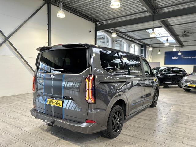 Ford Custom Tourneo Sport 340 2.5 PHEV 233 pk L1 8 persoons | Trekhaak | Winter Pack | Camera | 2x schuifdeur | B&O | Adapt. cruise | LED | 17" | 4 seiz. banden | 1850kg trekgewicht