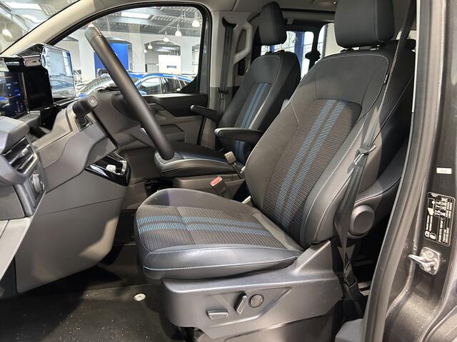 Ford Custom Tourneo Sport 340 2.5 PHEV 233 pk L1 8 persoons | Trekhaak | Winter Pack | Camera | 2x schuifdeur | B&O | Adapt. cruise | LED | 17" | 4 seiz. banden | 1850kg trekgewicht