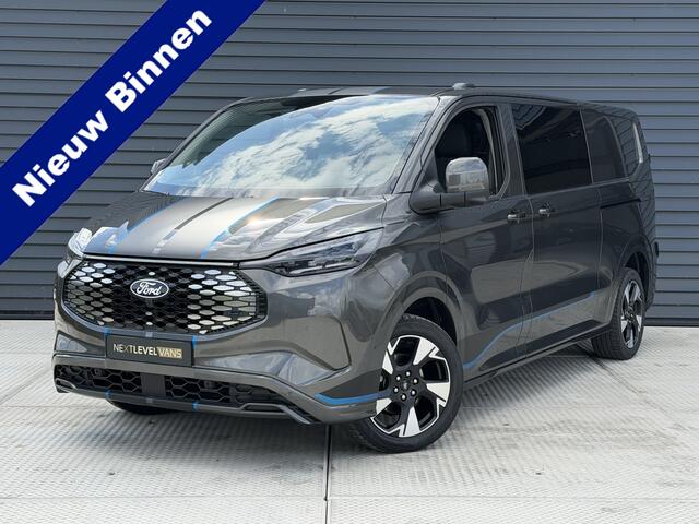 Ford E-Custom Sport Dubbel Cabine 218 PK 71 kWh | 360 Camera | Dode Hoek | Elek. Verst. Stoelen | Nieuw!
